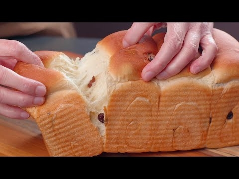 葡萄干吐司面包 - 第三天仍然湿润柔软，新鲜如初 - Very Soft and Fluffy Raisin Bread (Pâte Fermentée Method) - YouTube
