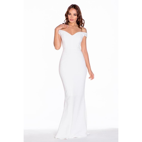 $212 Off Shoulder Mermaid Gown @FashionGoGo.com. Shop at
https://fashiongogo.com/Bridesmaid-Dresses/Off-Shoulder-Mermaid-Gown-CH-RD50-7305