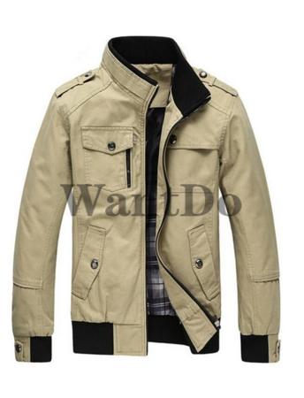 Men's windbreaker casual outdoor gear trench coat with soft cotton in this lightweight zip-front thermal jacket, Just design for you, come to WantDo fashion store and find your style!