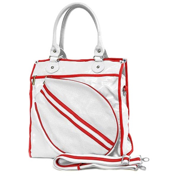 Sport bag w/ Tennis Racket Holder (BG-TE002WH) $29.95 - BagSteals.com - Bag Deals of the Day