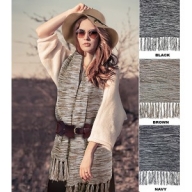 Scarf - Knitted Shawl/ Wrap with Fringes
@Fashion-bag.com - Scarf