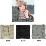 Scarf - Jumbo Cable Knitted Neck Warmer @Fashion-bag.com - Scarf