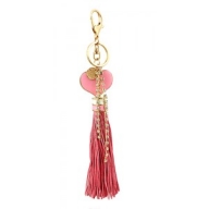 $12.99 Tassel Key Chain Accent w/ Epoxy Heart Charm @Fashion-bag.com - Key Chains