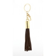 Key Chain - Leather Tassel - Brown @Fashion-bag.com - Key Chains
