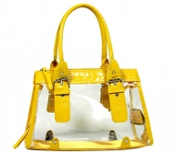 58% off Clear PVC Tote Bag w/ Croc Embossed Patent Leather-like Trim (BG-CLR002MUS) $24.95 - BagSteals.com - Bag Deals of the Day - Handbags