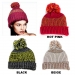 Beanie Caps - Knitted with Pom Pom: FashionWholesaler.com - Wholesale Fashion Hats and Scarves