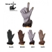 Glove - SmartTips Glove - Solid Fabric w/ Rabbit Fur Trim @Fashion-bag.com