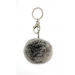 Key Chain - Rabbit Fur Pom Pom - Gray
@Fashion-bag.com