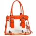 58% off Clear PVC Tote Bag w/ Croc Embossed Patent Leather-like Trim (BG-CLR002OG) $24.95 - BagSteals.com - Bag Deals of the Day