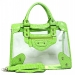 57% off Clear PVC Tote Bag w/ Croc Embossed Patent Leather-like Trim (BG-CLR001GN) $29.95 - BagSteals.com - Bag Deals of the Day