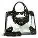 57% off Clear PVC Tote Bag w/ Croc Embossed Patent Leather-like Trim (BG-CLR001BK) $29.95 - BagSteals.com - Bag Deals of the Day